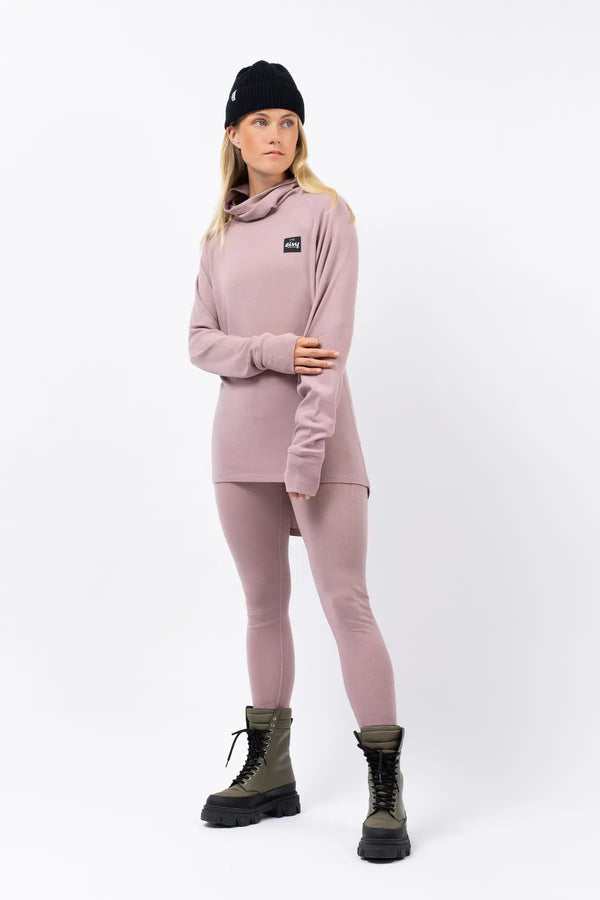 Icecold Merino Wool Gaiter Rib Top - Faded Woodrose