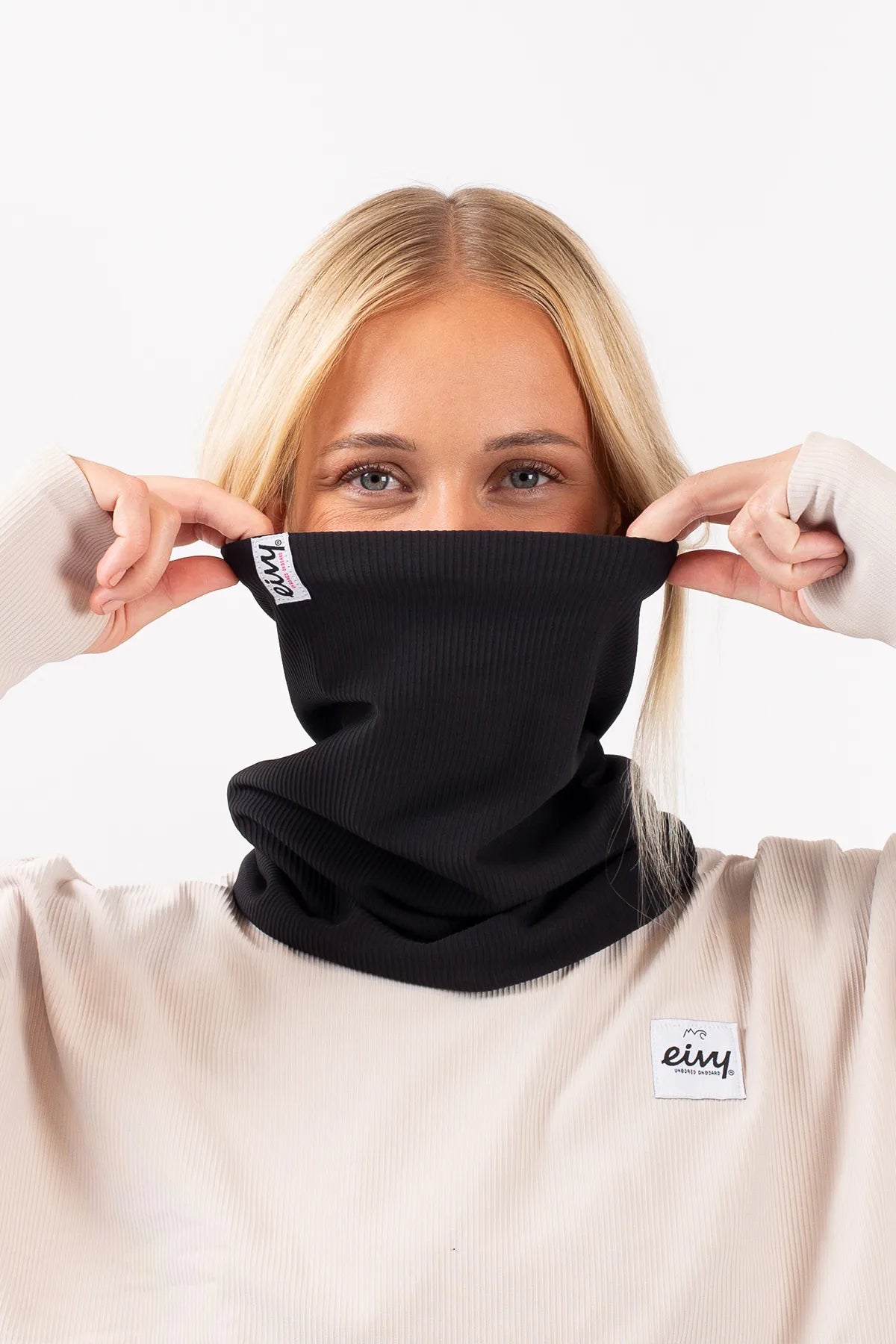 Colder Rib Neckwarmer - Black – Eivy