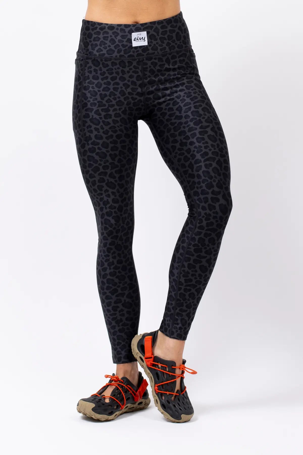 Pocket Tights - Black Leopard – Eivy