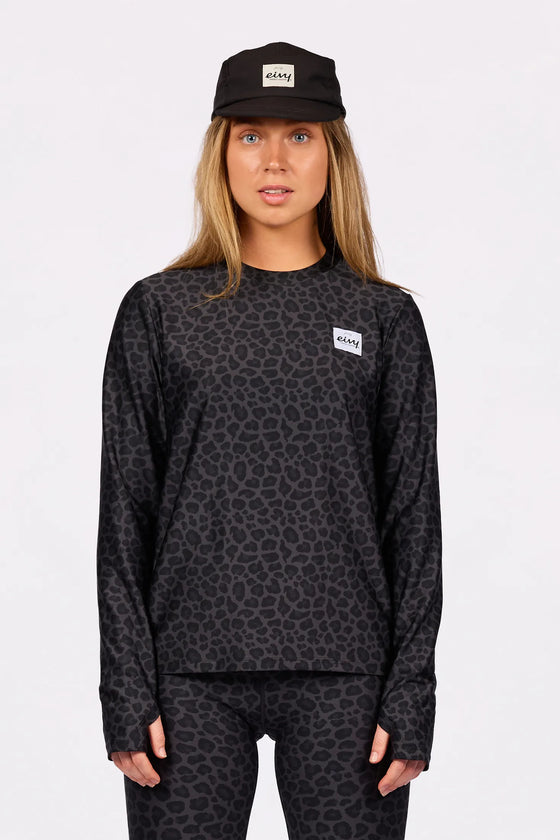 Versa Loose Fit Top - Black Leopard