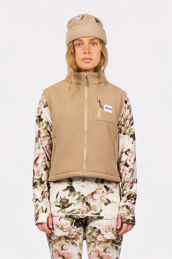 Boxy Sherpa Vest - Sand