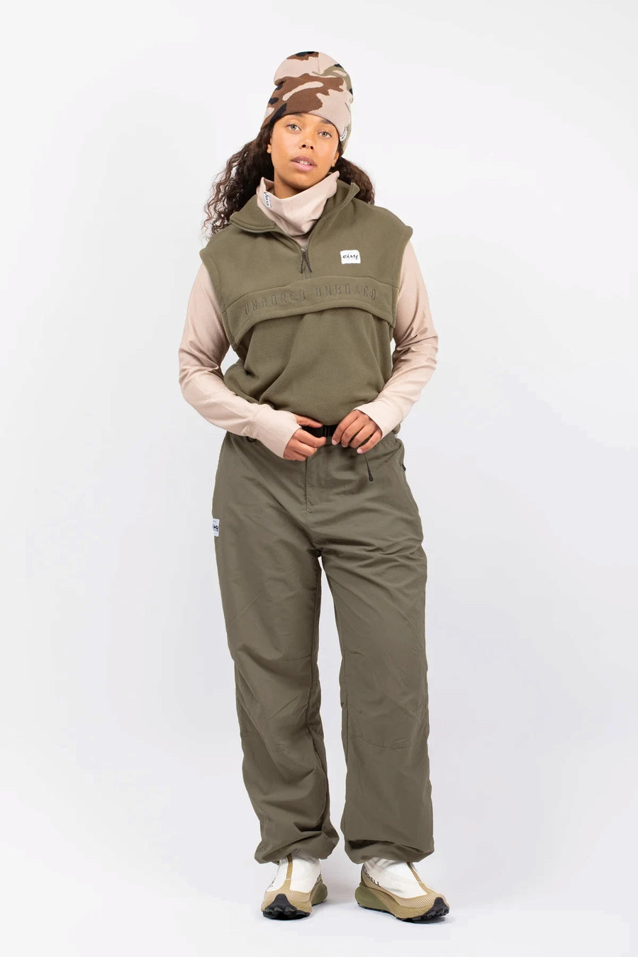 Oversized Outdoor Pants - Olive