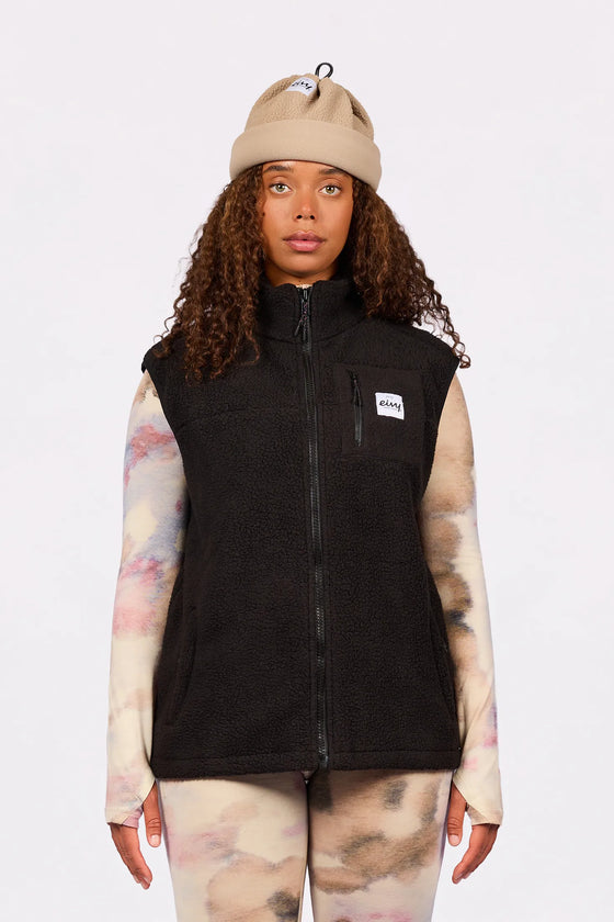 Lumberjackie Sherpa Vest - Black