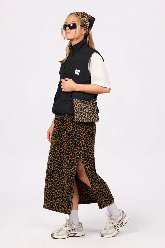 Versa Fleece Mountain Skirt - Leopard