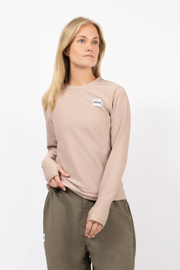 Versa Loose Fit Rib Top - Sand
