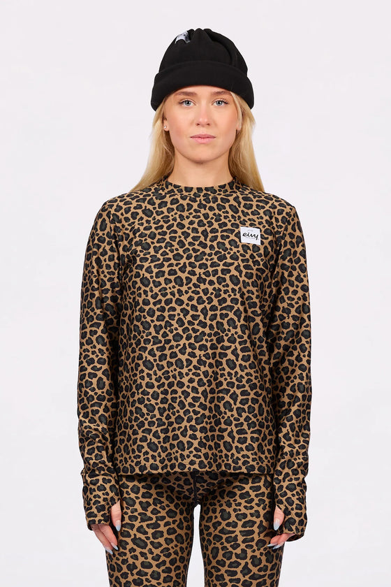 Versa Loose Fit Top Leopard – t-shirt manches longues femme, ample