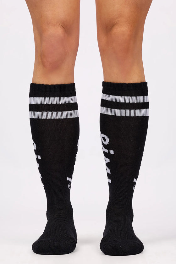 Cheerleader Wool Socks - Black