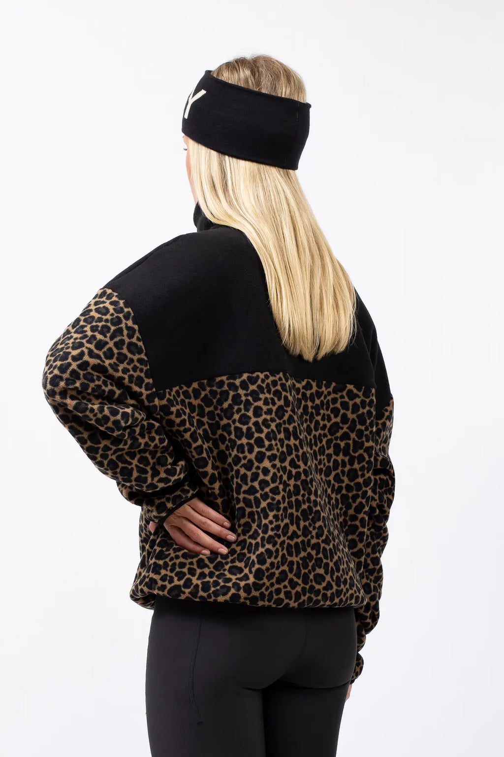 Ball Fleece - Black/Leopard