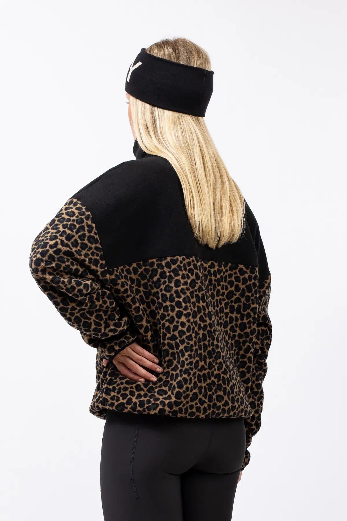 Ball Fleece - Black/Leopard