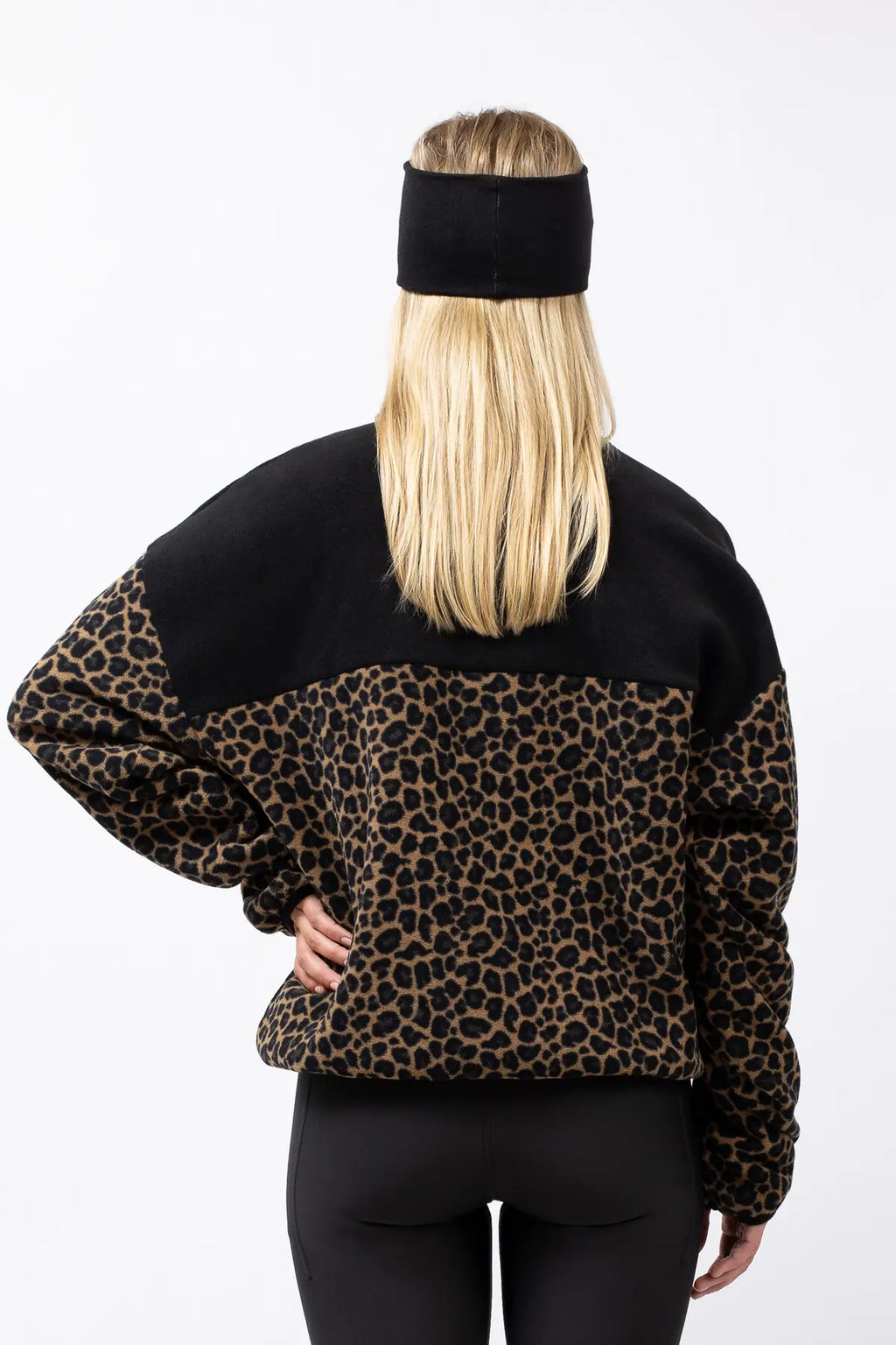 Ball Fleece - Black/Leopard