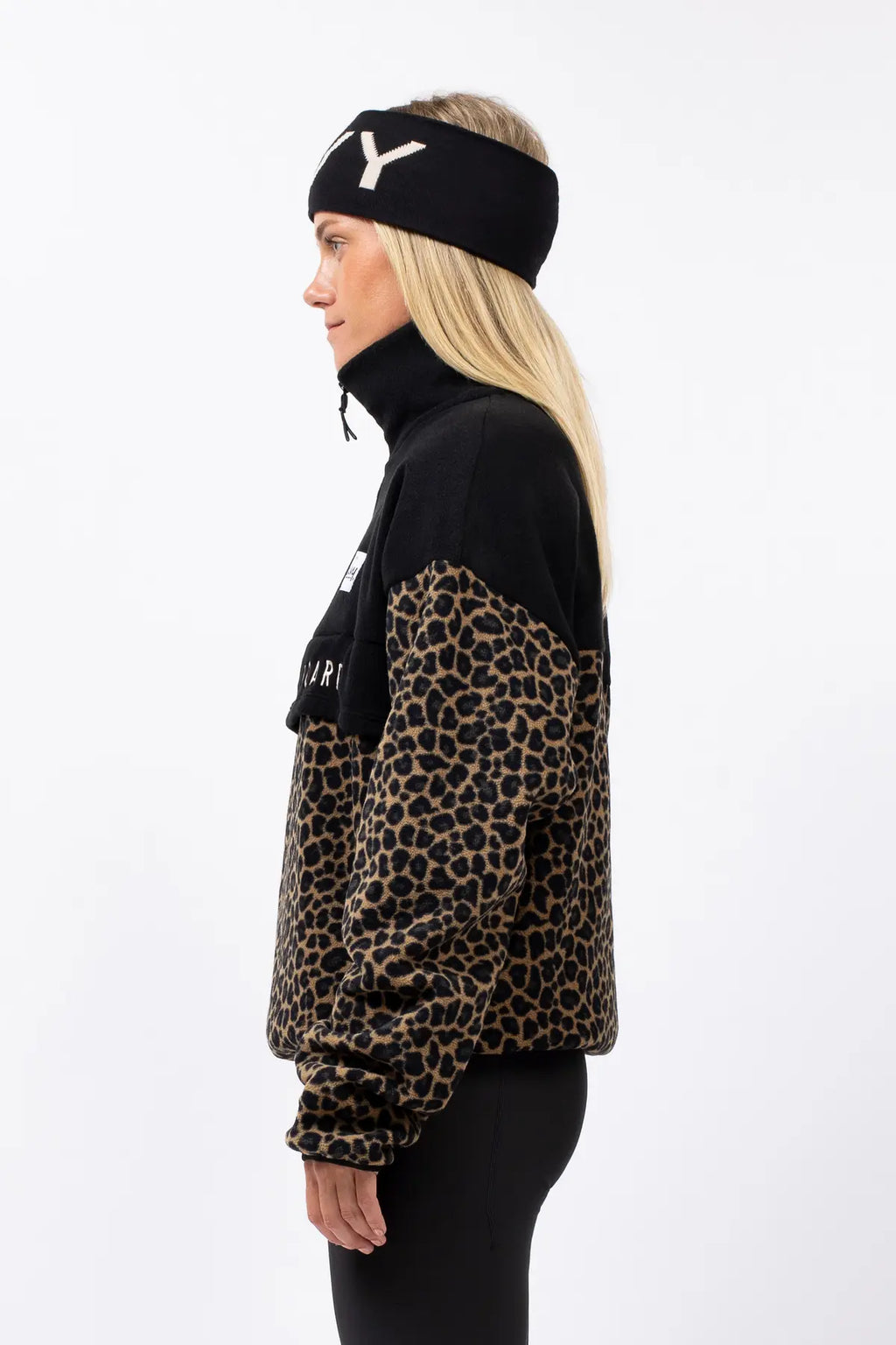 Ball Fleece - Black/Leopard