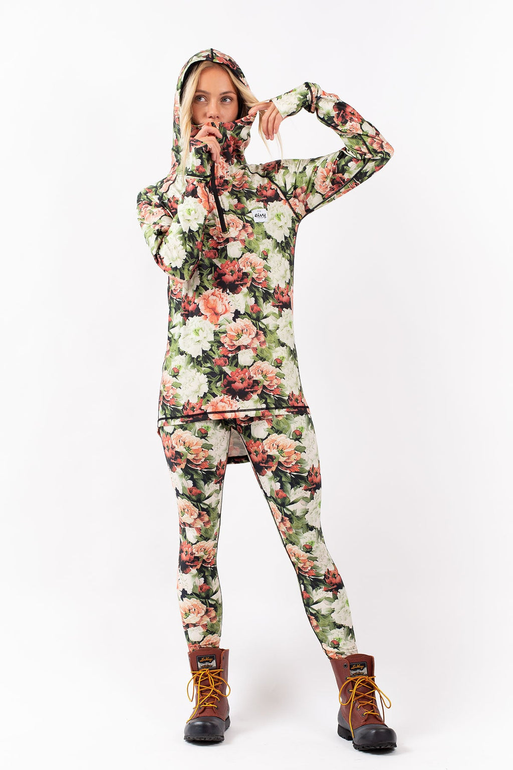 Icecold Zip Hood Top - Autumn Bloom