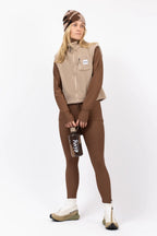 Pocket Rib Tights - Brown