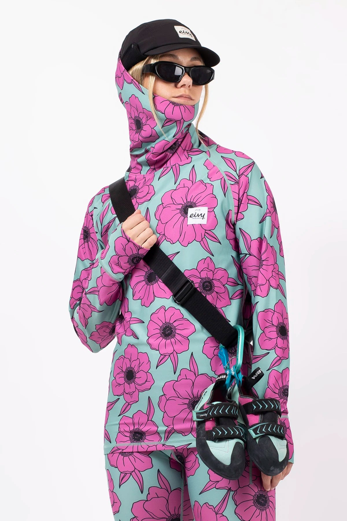 Icecold Gaiter Top - Turquoise Flower