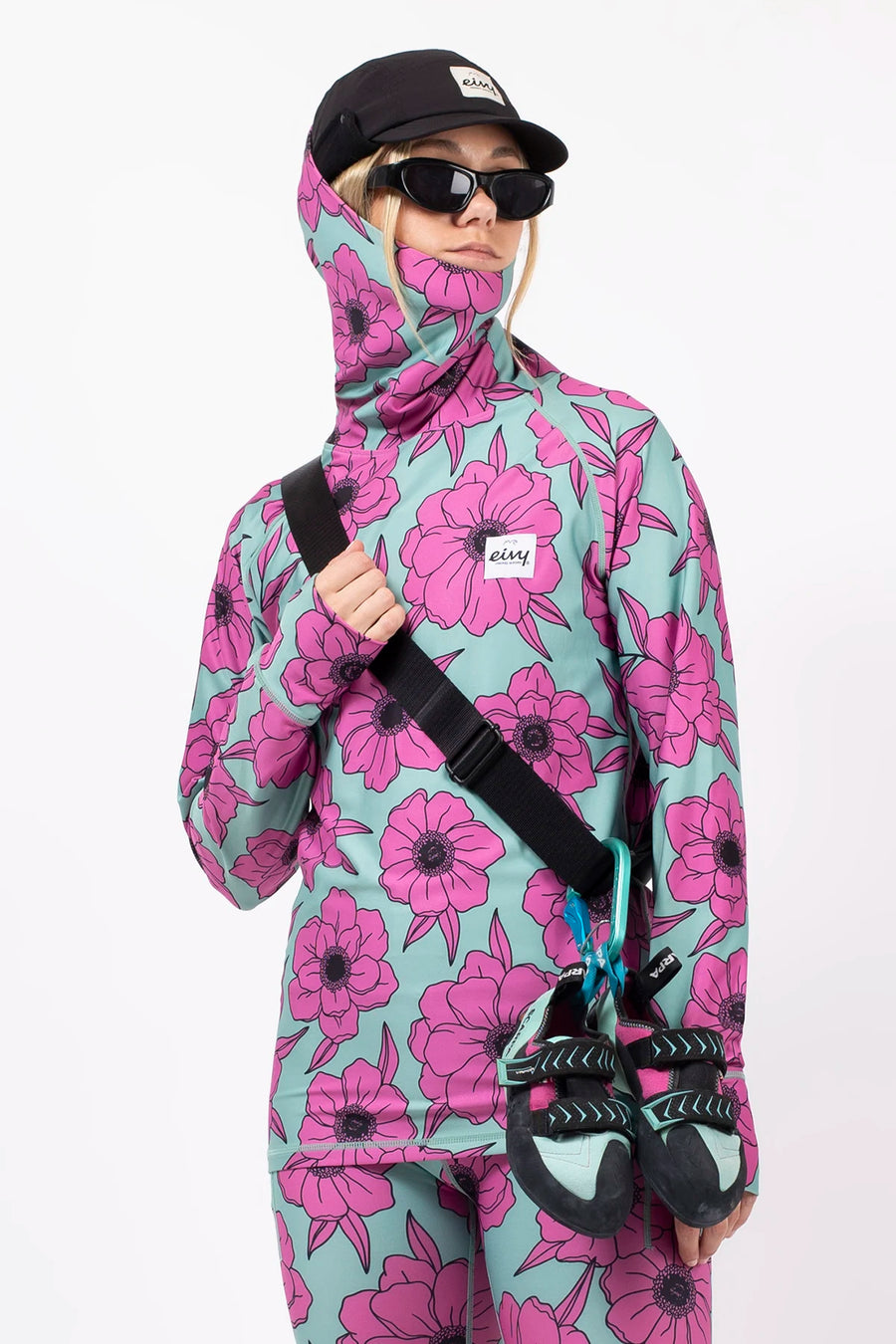 Icecold Gaiter Top - Turquoise Flower