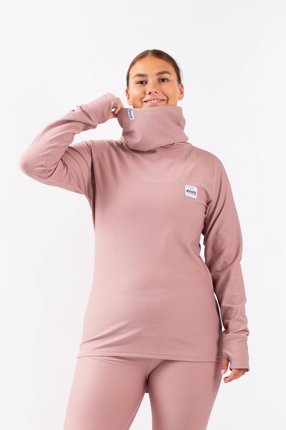 Icecold Gaiter Rib Top - Faded Woodrose