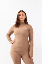 Journey Rib Top - Faded Coffee