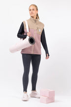 Lumberjackie Sherpa Vest - Sand / Faded Woodrose