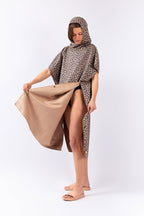 Packable Changing Robe - Leopard