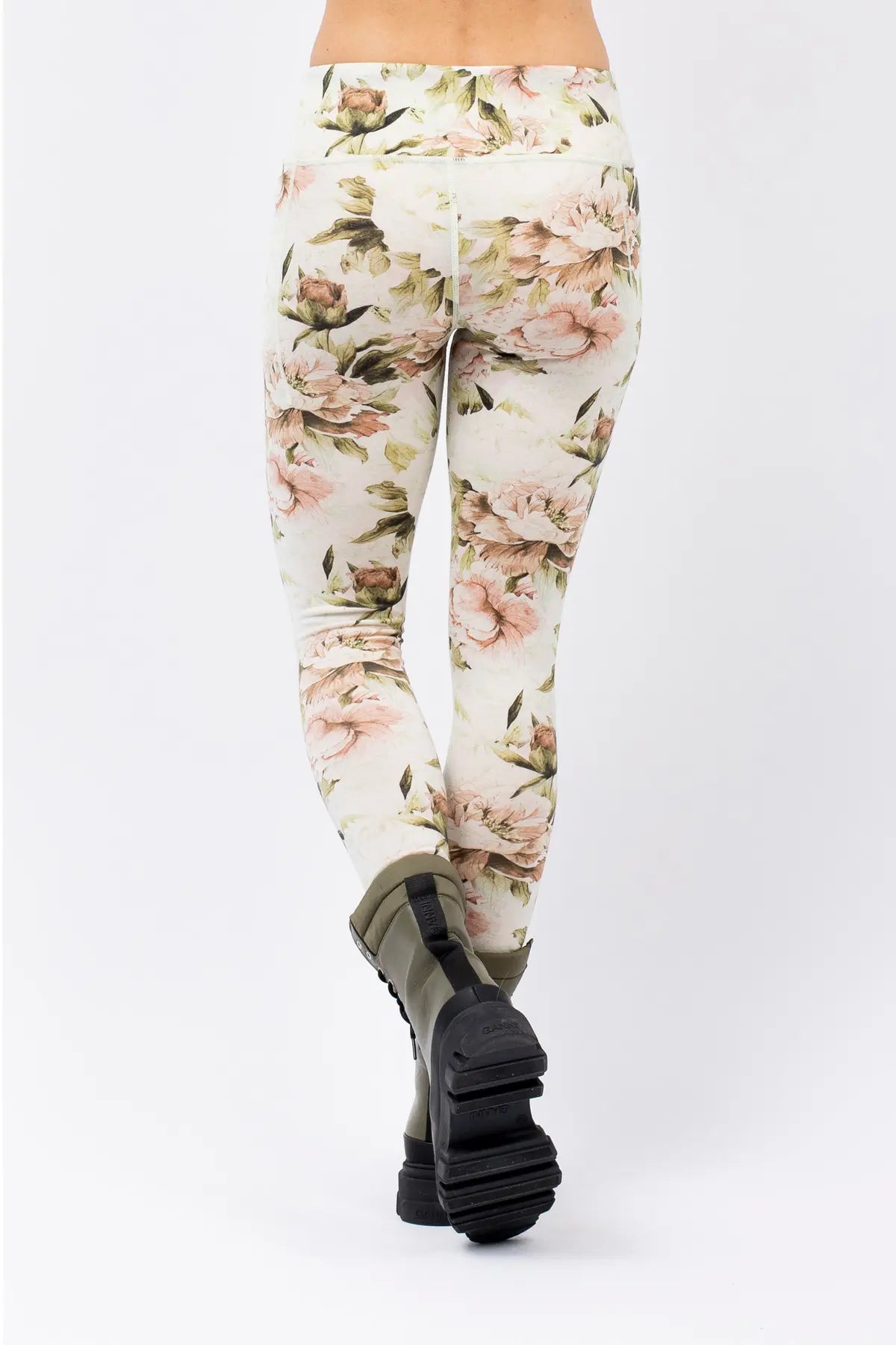 Pocket Merino Wool Tights - Bloom