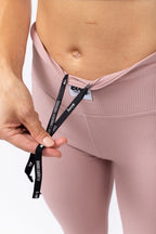 Pocket Rib 3/4 Tights - Faded Woodrose