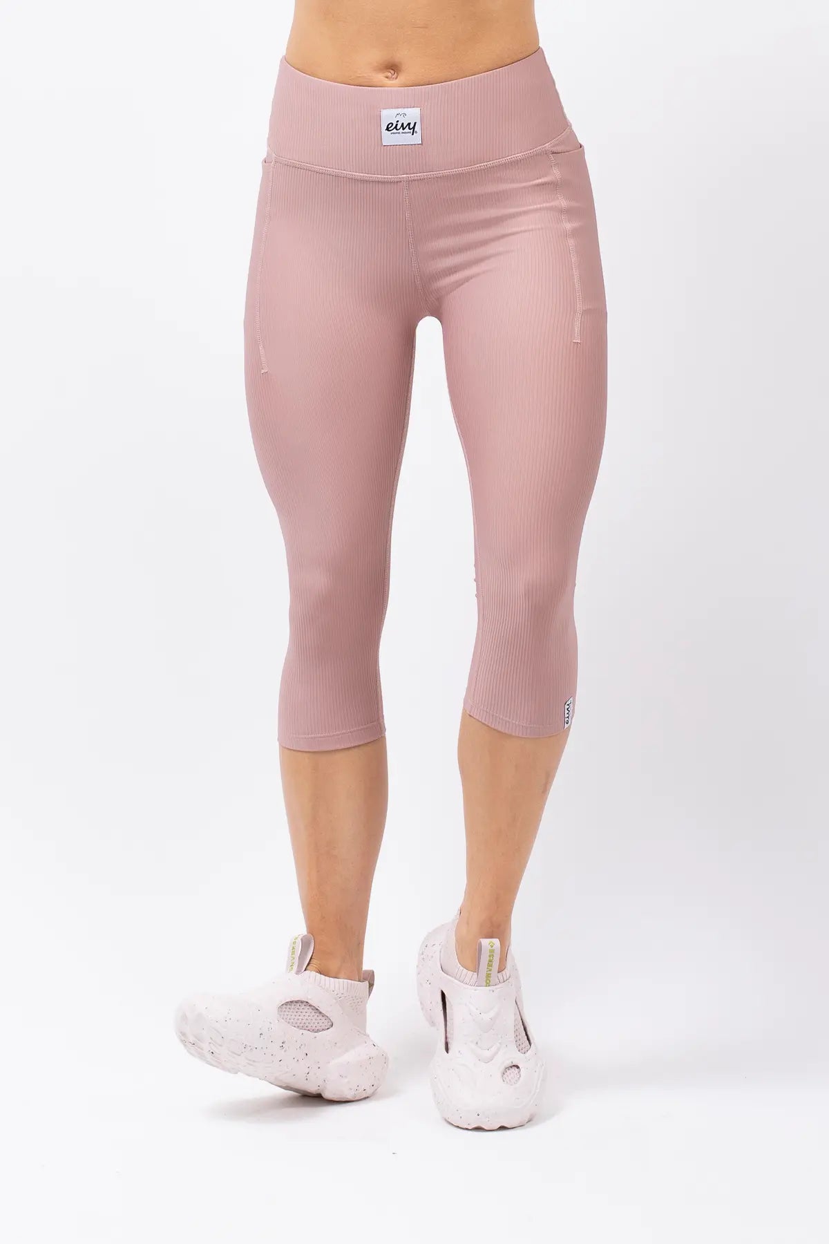 Pocket Rib 3/4 Tights - Faded Woodrose
