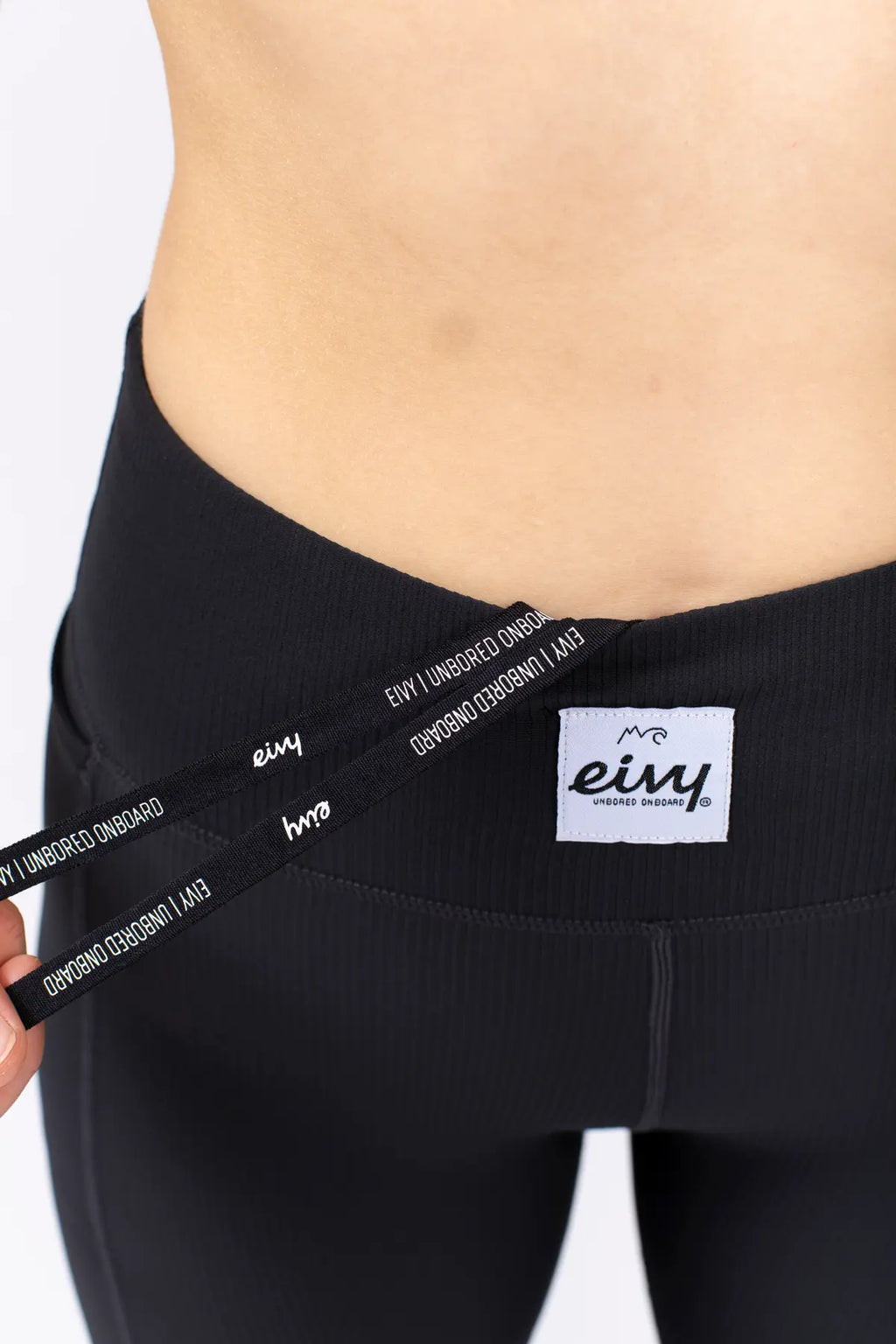 Pocket Rib 3/4 Tights - Black
