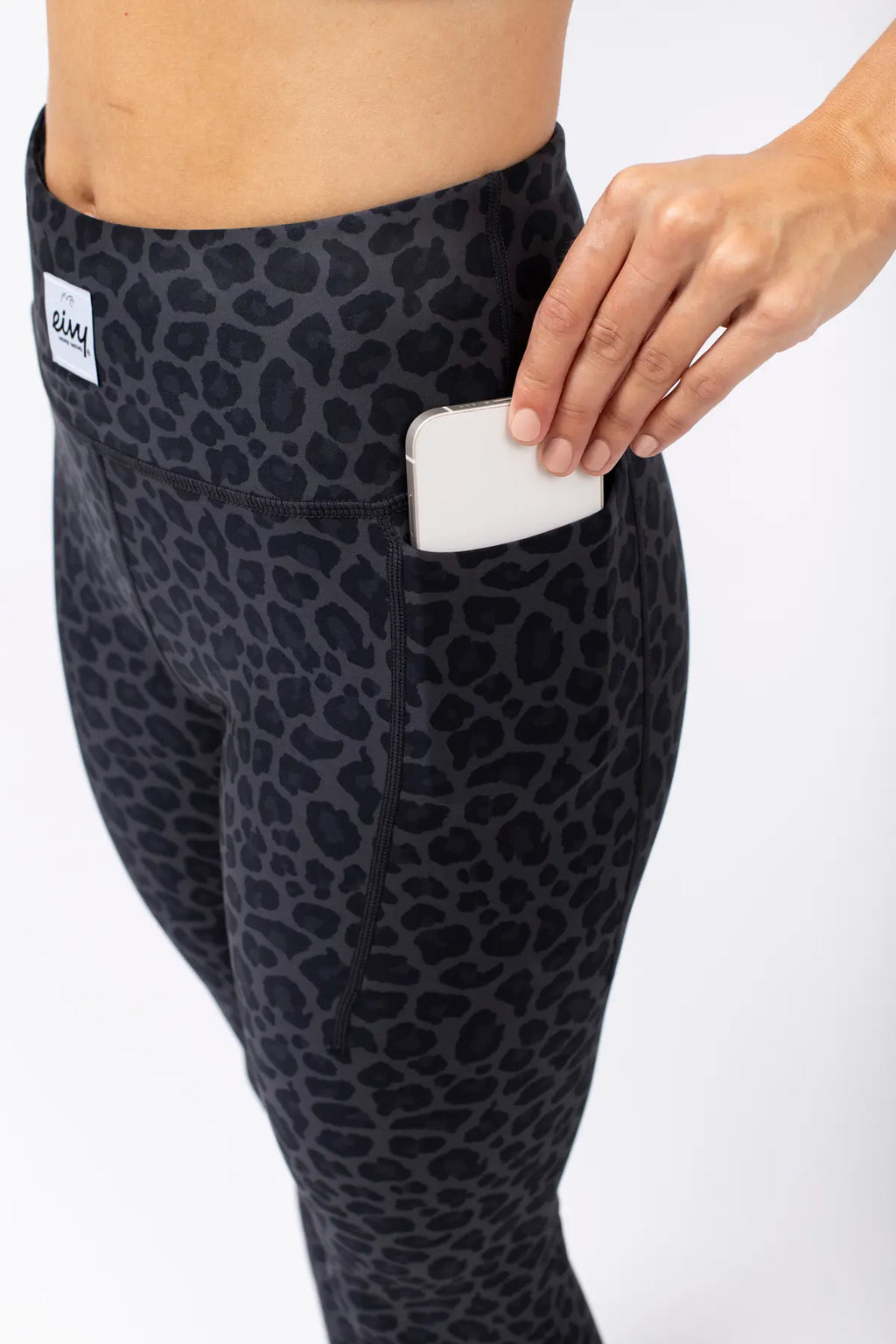 Pocket Tights - Black Leopard
