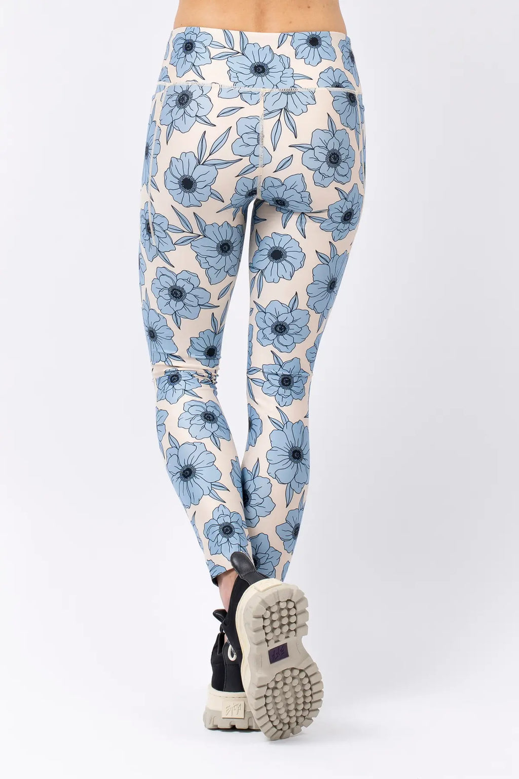 Pocket Tights - Blue Flower