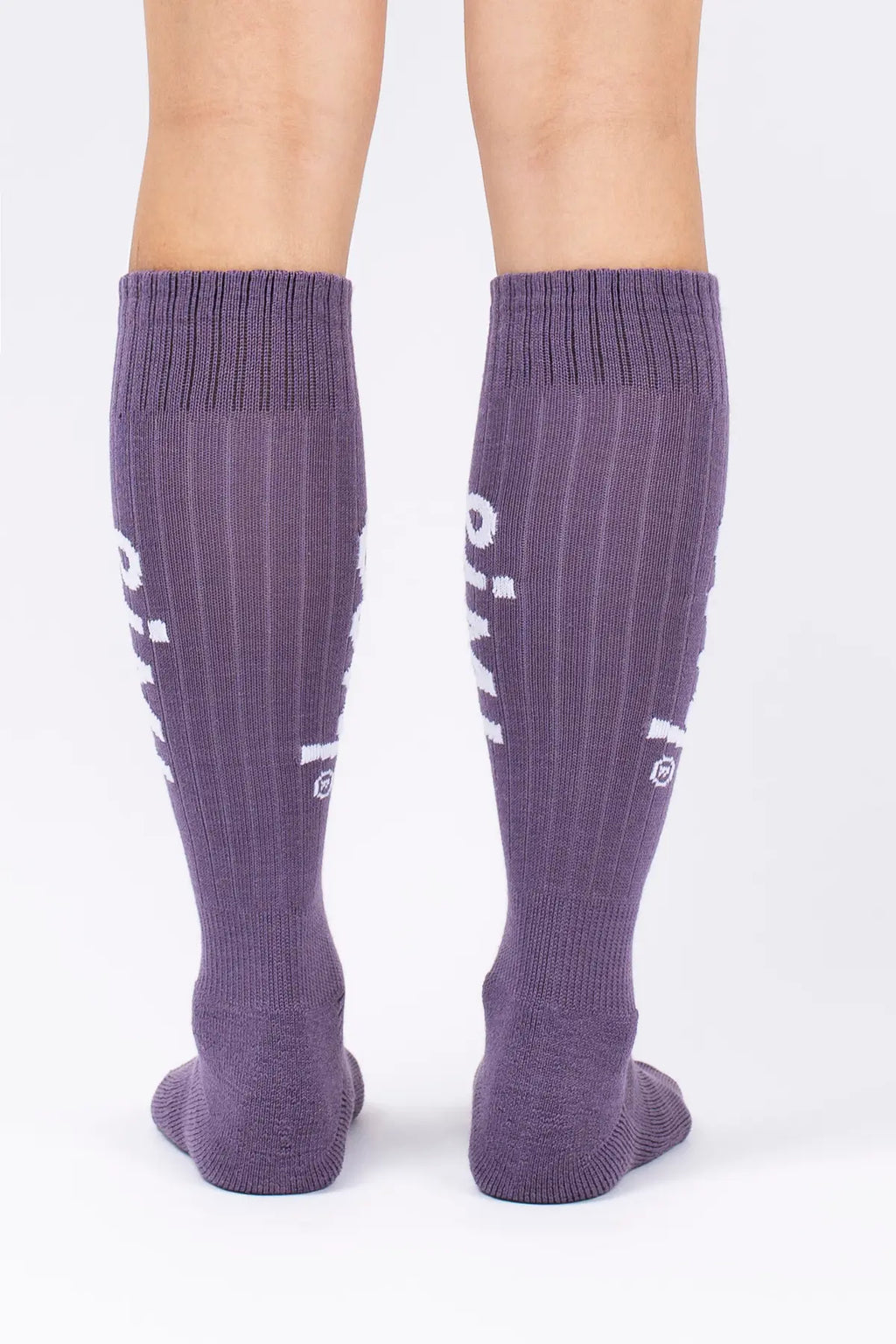 Rib Wool Socks - Deep Purple