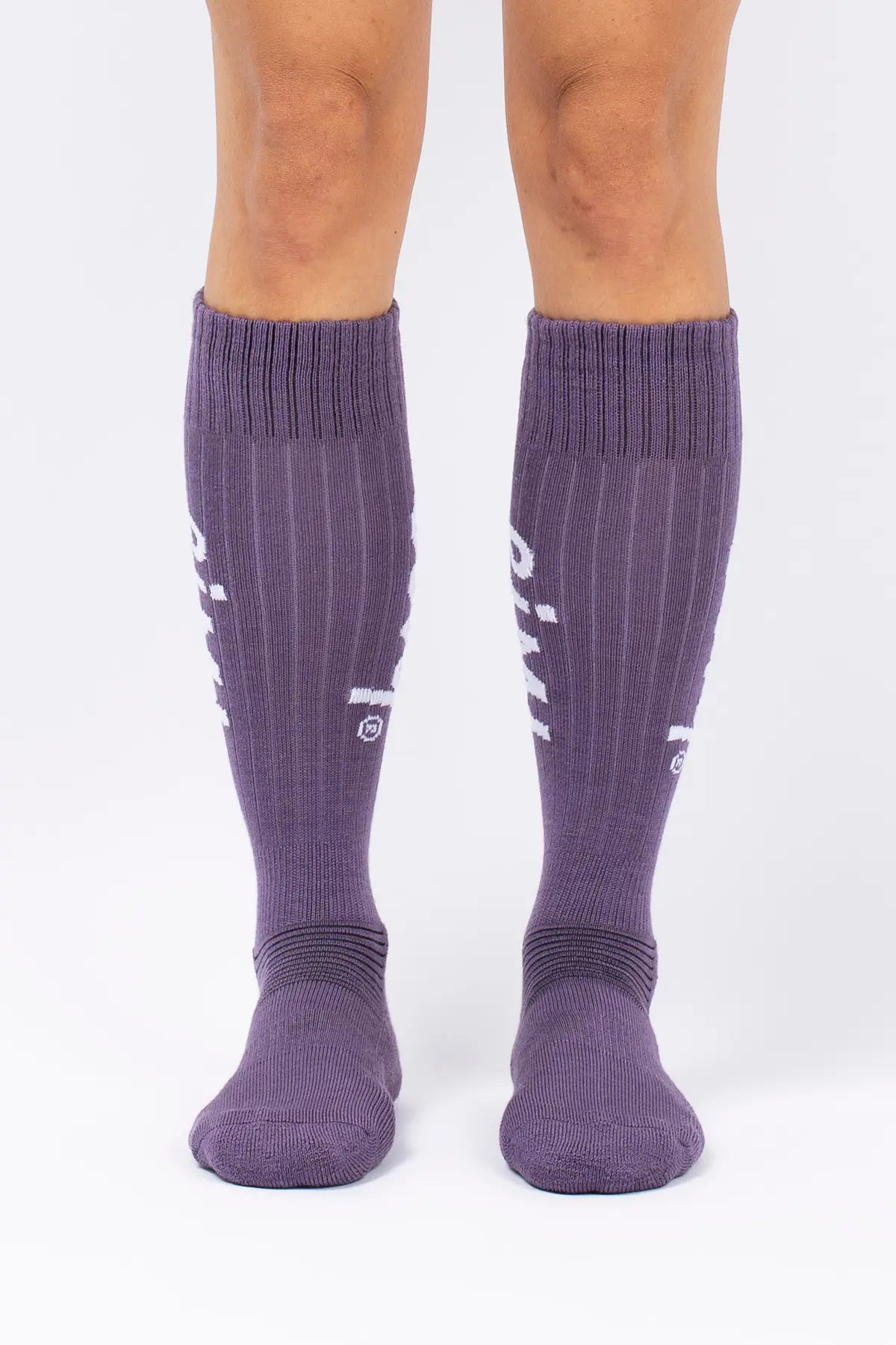 Rib Wool Socks - Deep Purple