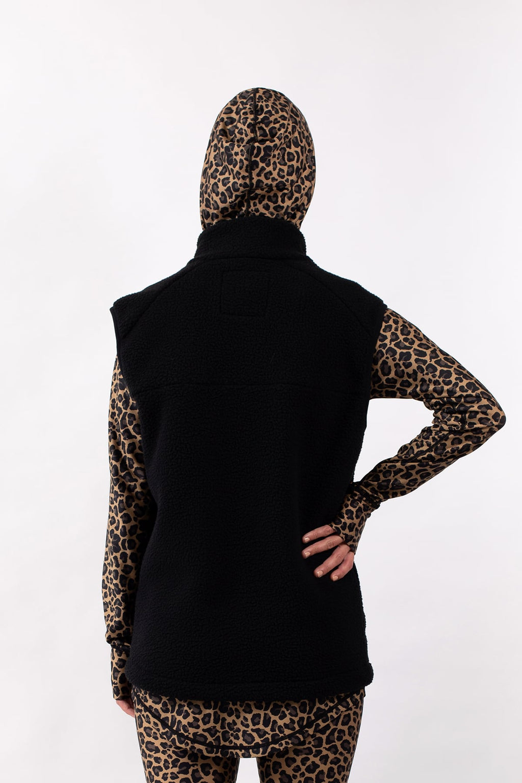 Lumberjackie Sherpa Vest - Black