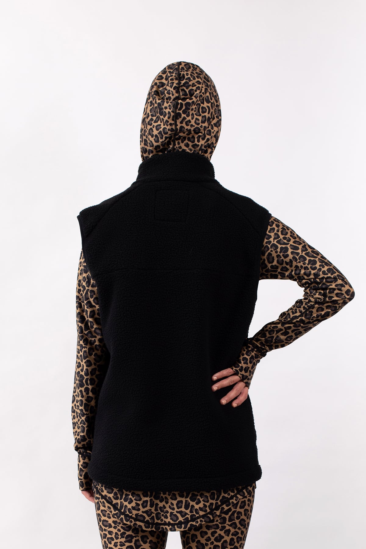 Lumberjackie Sherpa Vest - Black