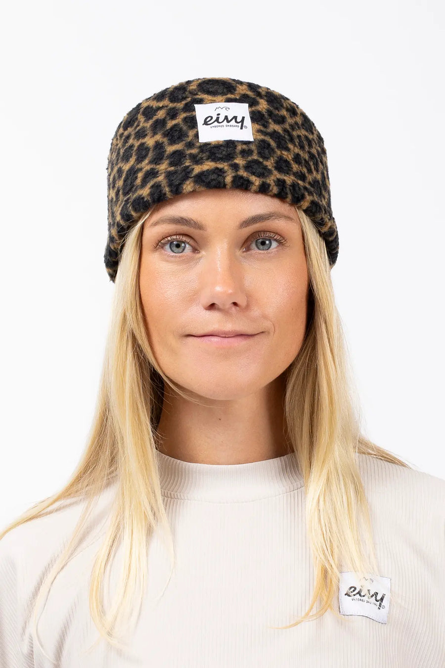 Throwback Sherpa Headband - Leopard