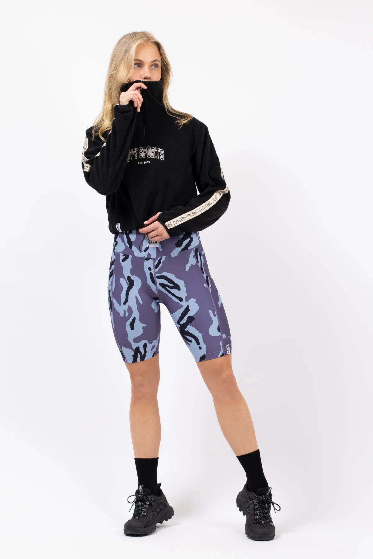 Venture Biker Shorts - Purple Stray