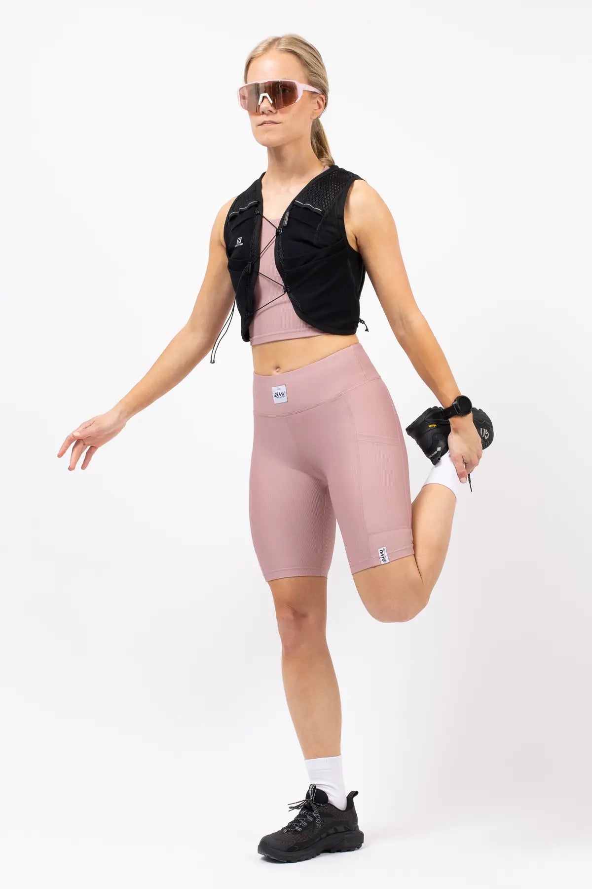 Venture Rib Biker Shorts - Faded Woodrose