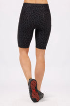 Venture Biker Shorts - Black Leopard