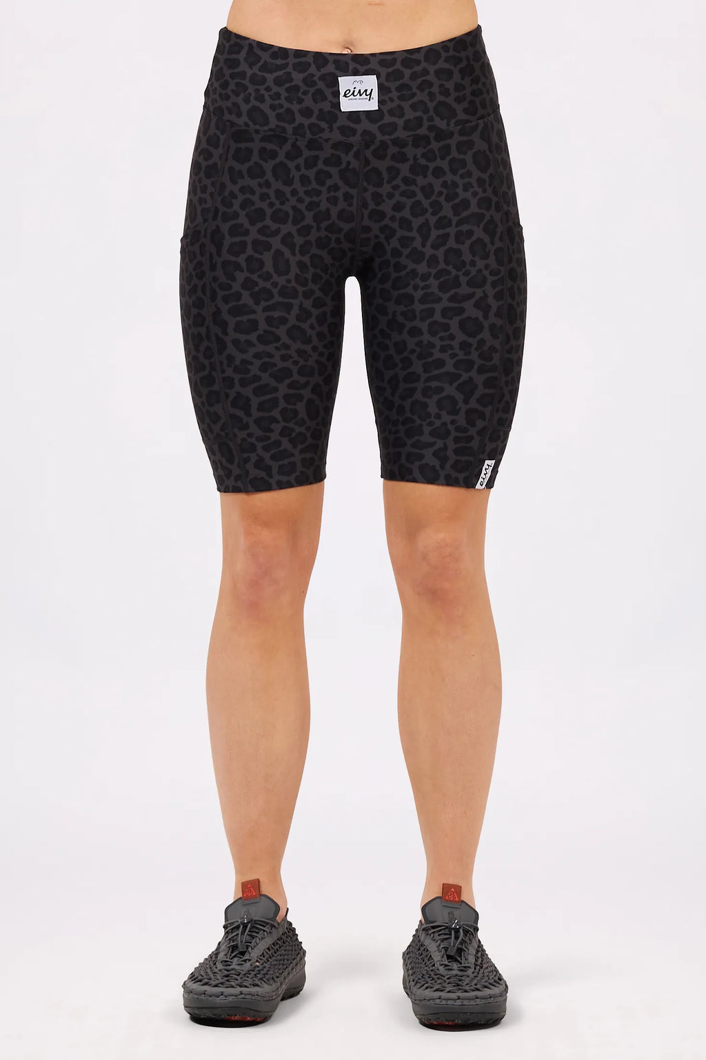 Venture Biker Shorts - Black Leopard
