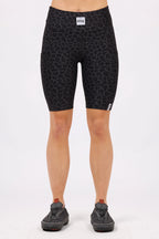 Venture Biker Shorts - Black Leopard