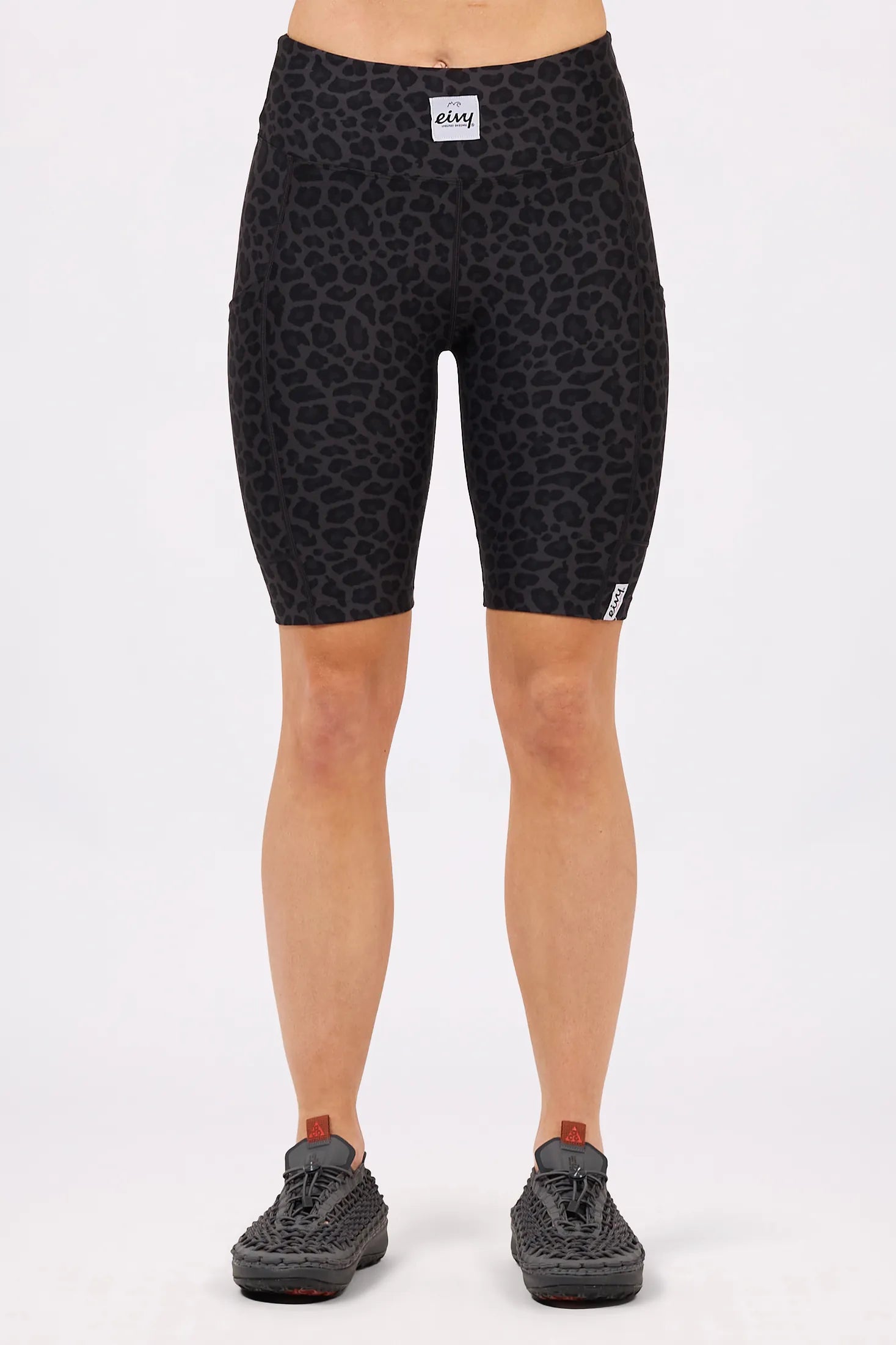 Venture Biker Shorts - Black Leopard