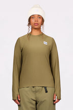 Versa Loose Fit Rib Top - Olive