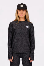 Versa Loose Fit Top - Black Leopard