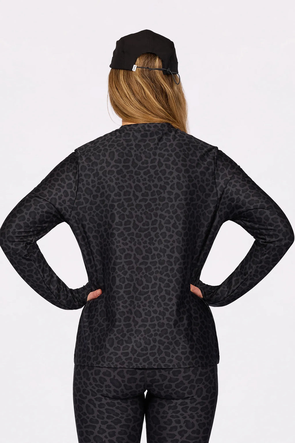 Versa Loose Fit Top - Black Leopard