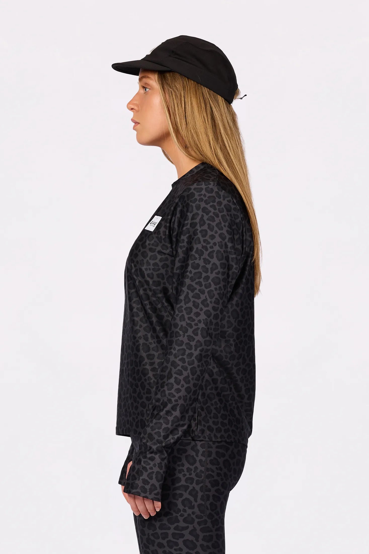 Versa Loose Fit Top - Black Leopard