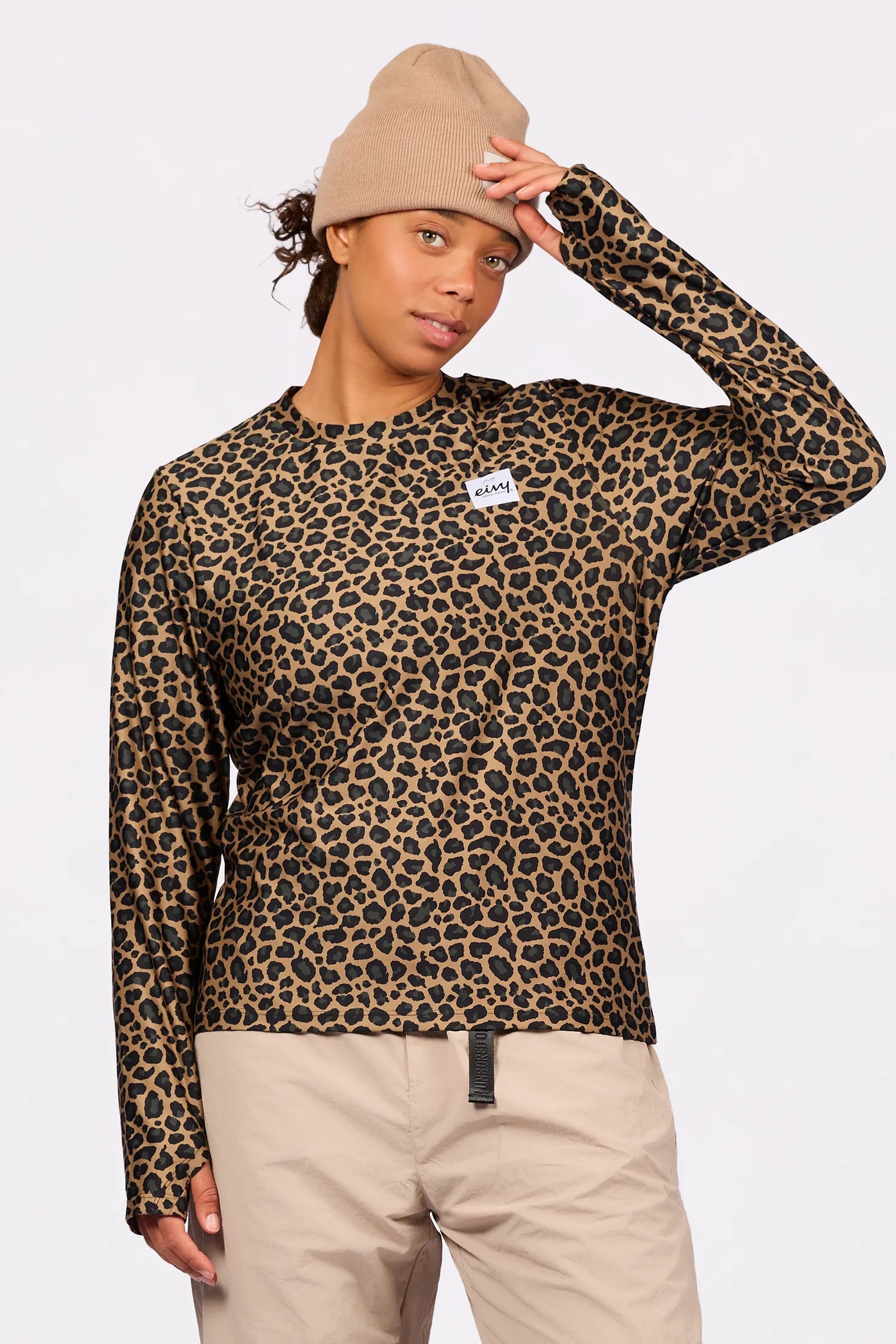 Versa Loose Fit Top - Leopard