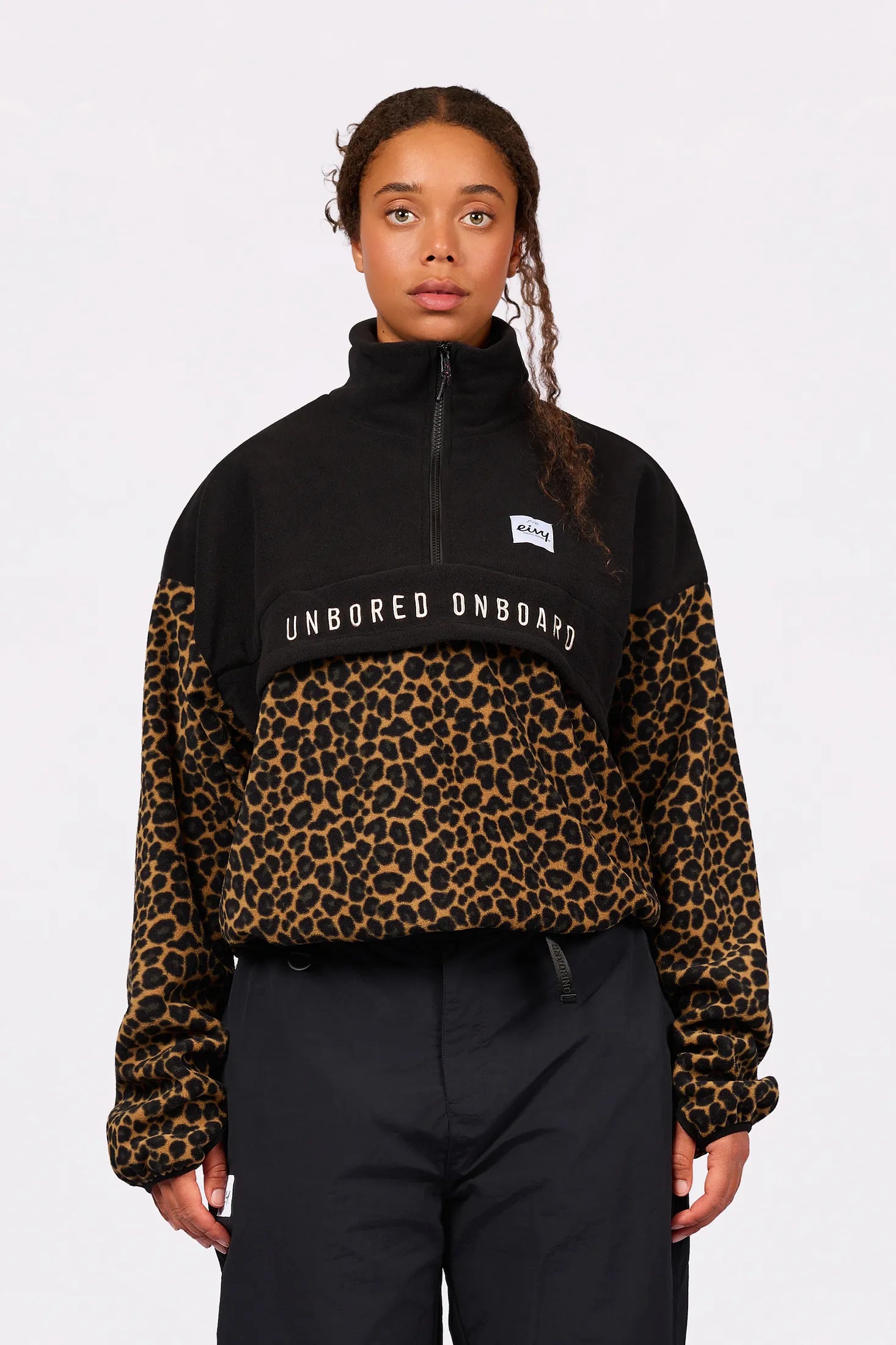 Ball Fleece - Black/Leopard