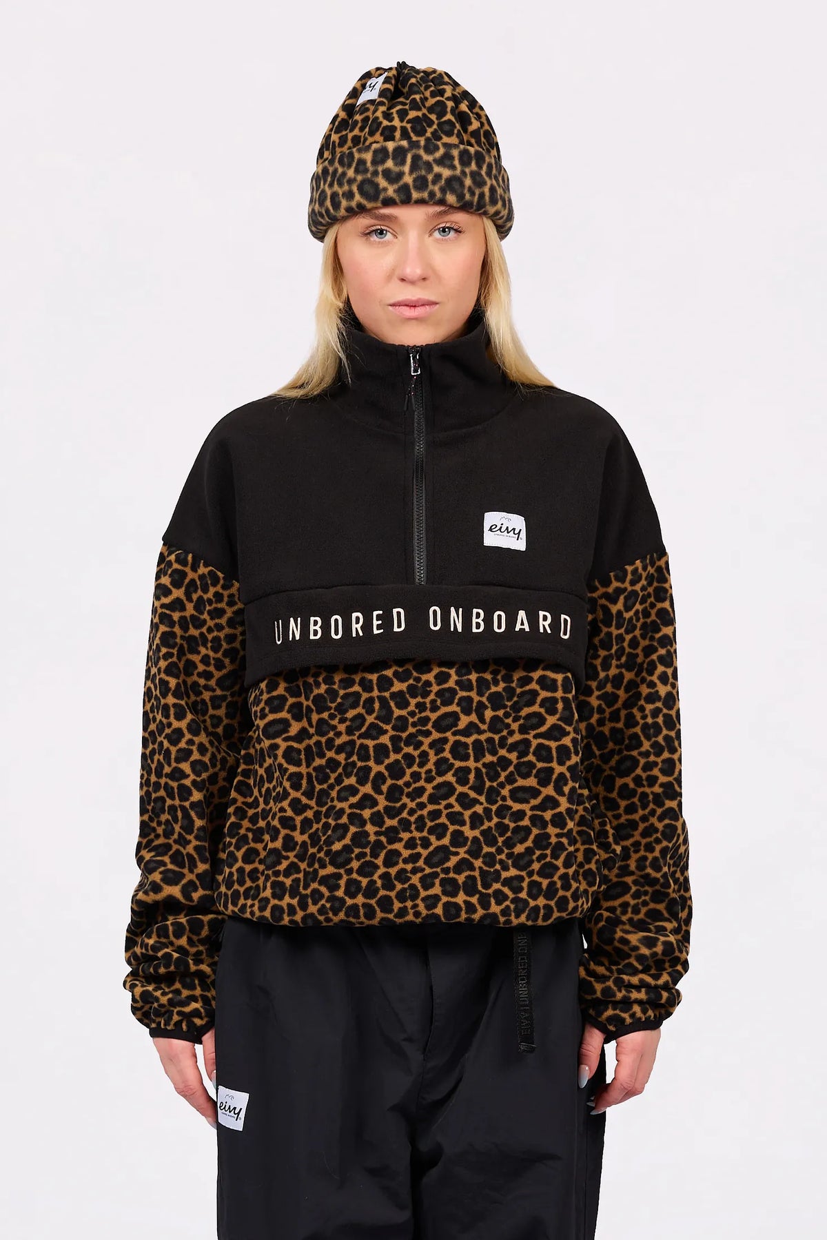 Ball Fleece - Black/Leopard