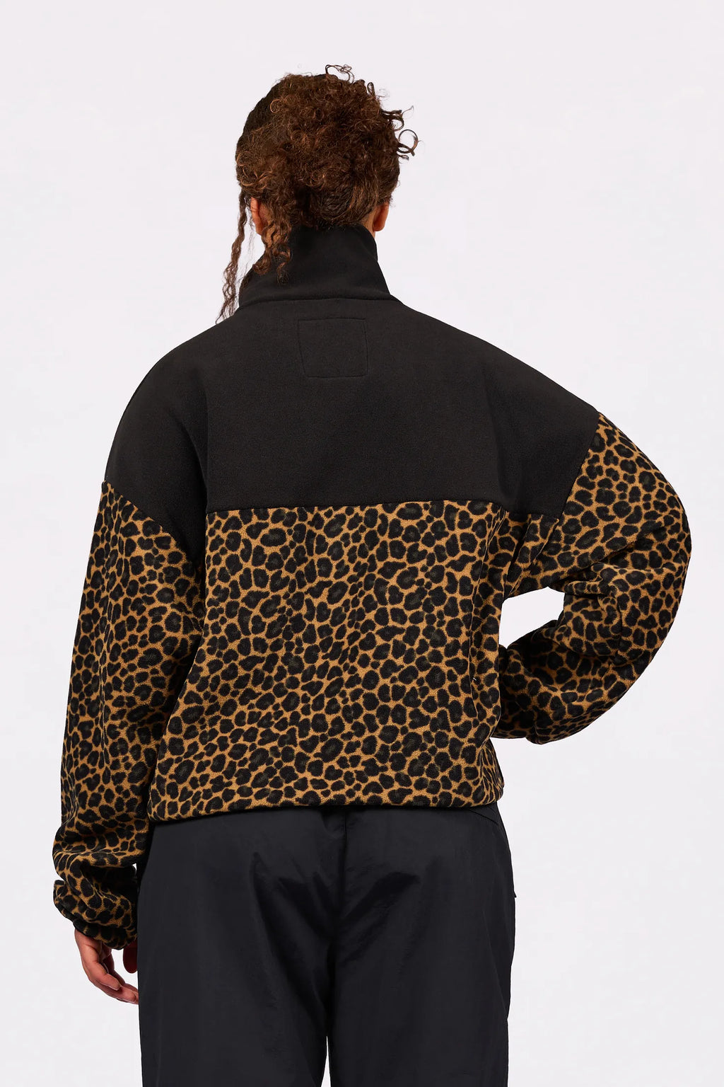 Ball Fleece - Black/Leopard
