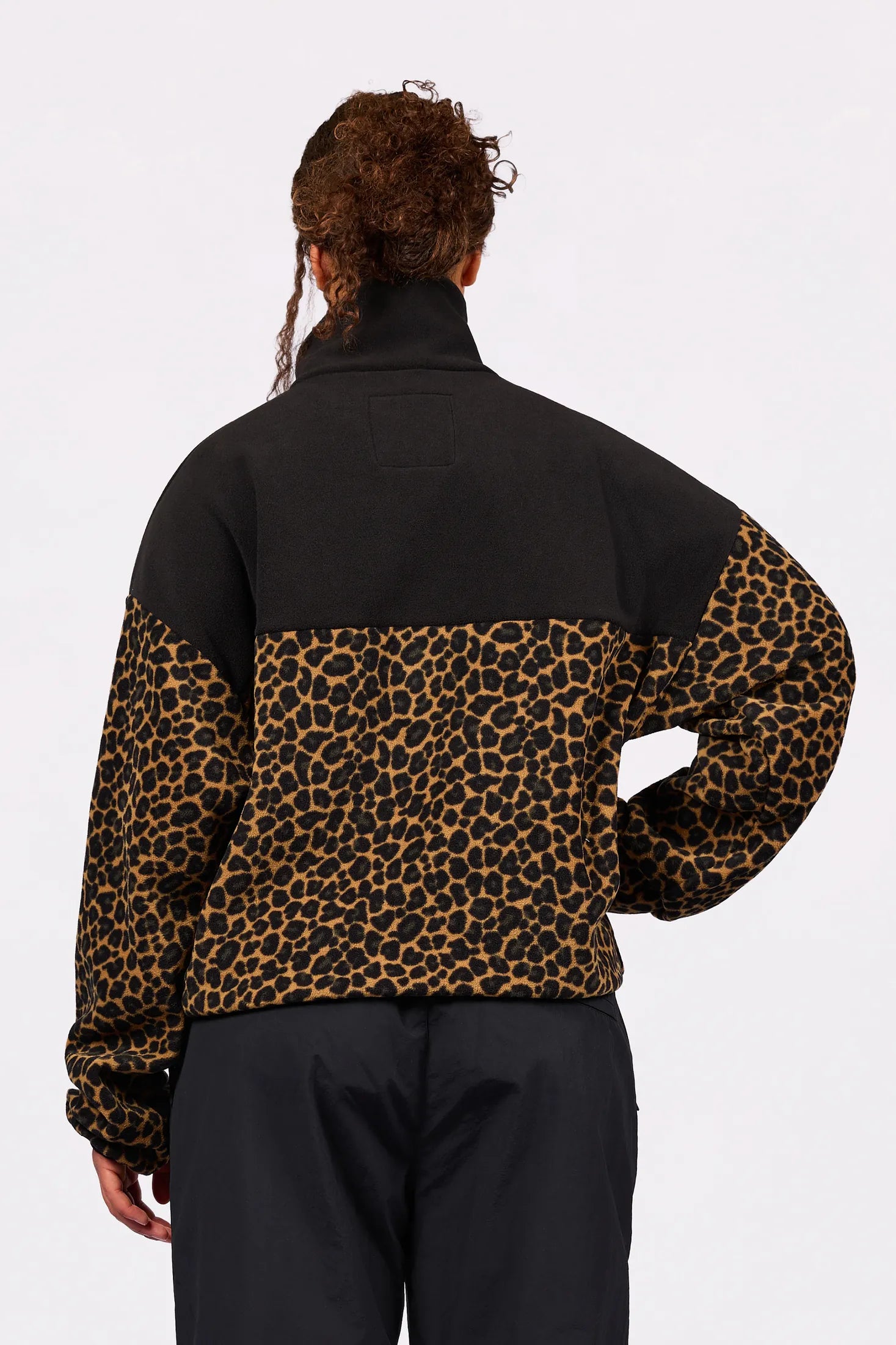 Ball Fleece - Black/Leopard