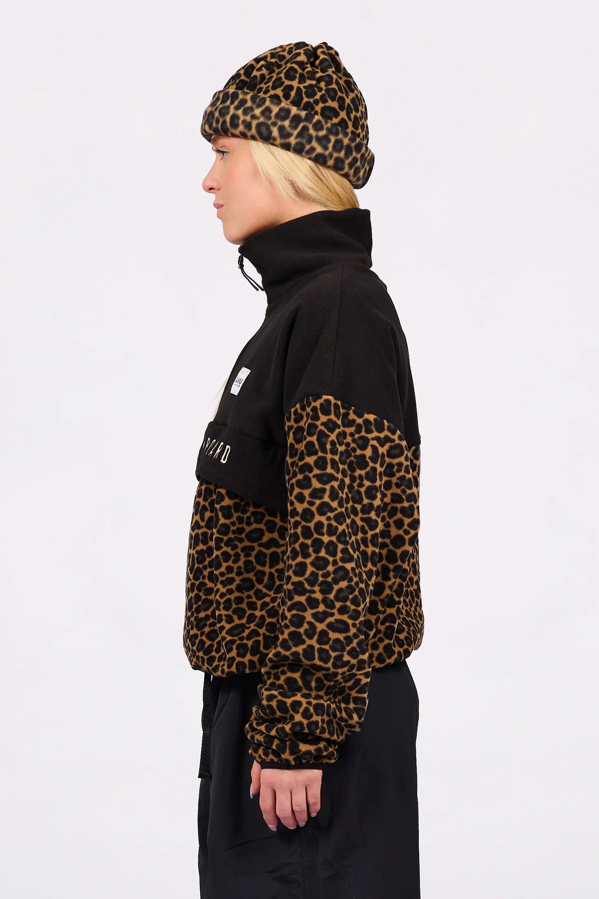 Ball Fleece - Black/Leopard